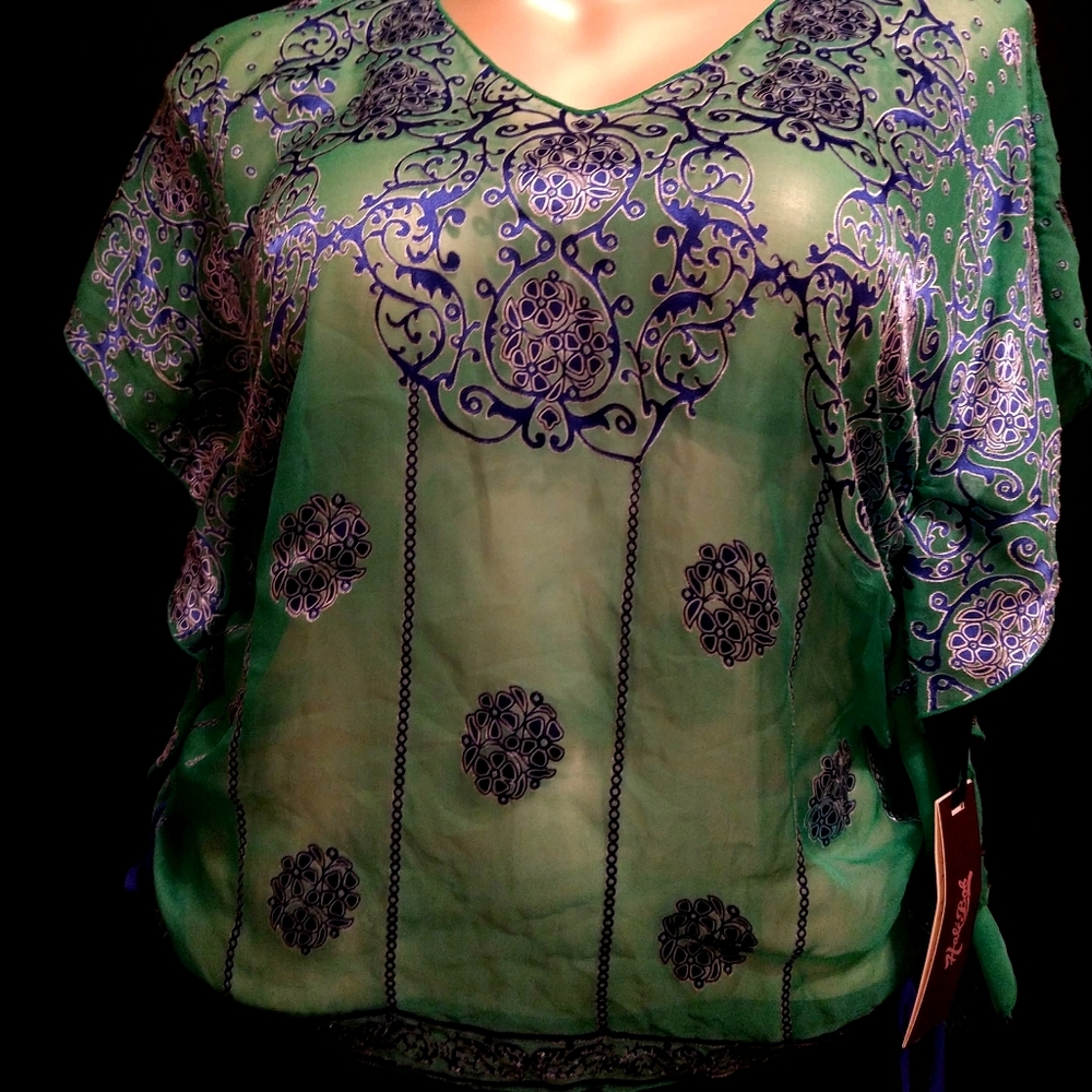 Hale Bob Handmade Sheer Top